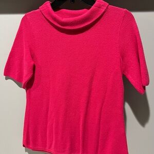 Talbots Vibrant Pink Cowl Neck Sweater